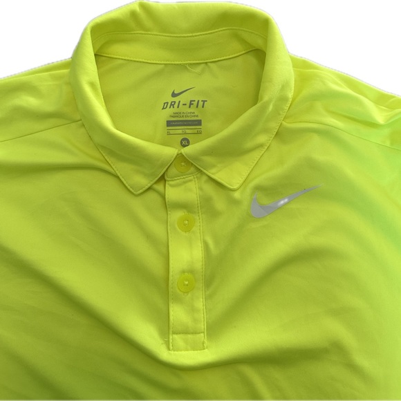 Boy's Dri-Fit Victory Short Sleeve Polo Neon. XL NWT - Picture 2 of 4